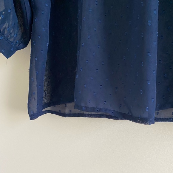 Xhilaration Sheer Open Sleeve Top - Picture 14 of 16